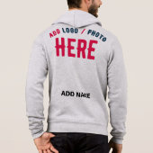 PULL À CAPUCHE MODERNE MODERNE ASH PERSONNALISABLE VÉRIFIÉ (Dos)