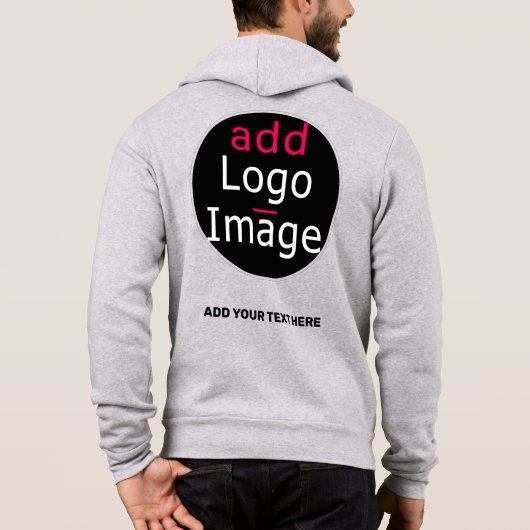 Pull À Capuche Moderne Professionnel Chic Personnalisation Marque (Dos)