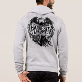Pull À Capuche Moissonneur Faucheuse - Ailes gothiques sombres et (Dos)