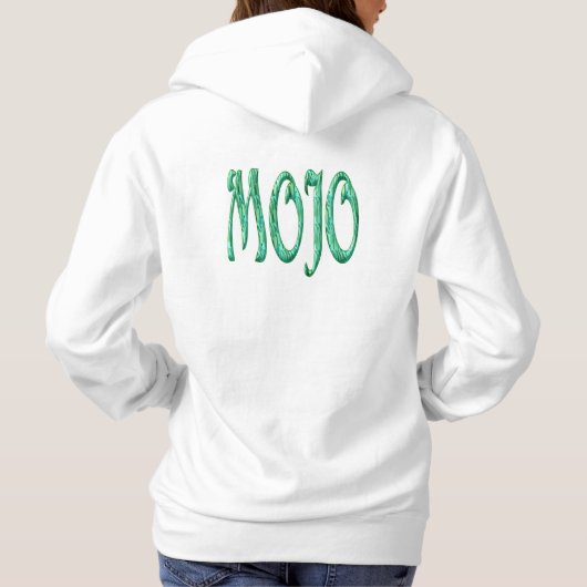 Pull À Capuche Mojo women white hooded sweatshirt back (Dos)