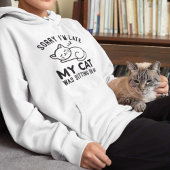 Pull À Capuche Mon Chat Était Assis Sur Moi