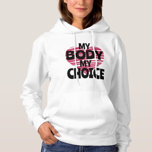 Pull À Capuche Mon corps Mon choix (Devant)