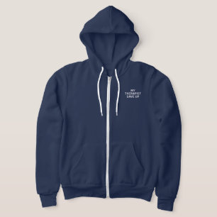 Pull À Capuche Mon Thérapeute A Abandonné Drôle Santé Mentale