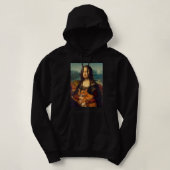 Pull À Capuche Mona Lisa + T-shirt T-shirt Chat (Design devant)