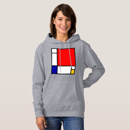 Pull À Capuche Mondrian 1 (Devant entier)