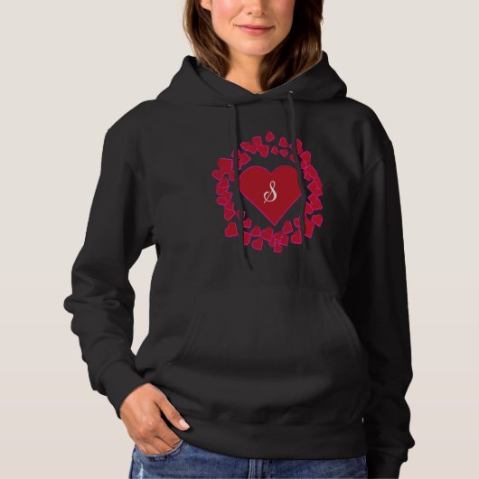 Pull À Capuche Monogram S Heart Wreath Shape (Devant)