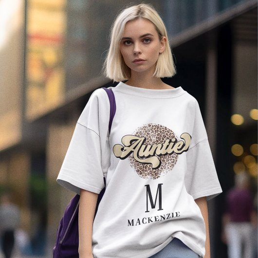 Pull À Capuche Monogramme et nom Retro 70's Super Tante Personnal