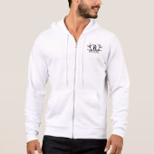 Pull À Capuche Monogramme personnalisé Imprimer Zip-Up homme (Devant)
