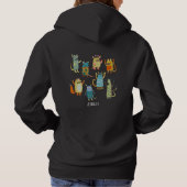 Pull À Capuche Monstres amusants Personnalisé (Dos)