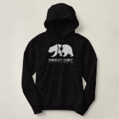 Pull À Capuche Monterey County Winery California Wine Lovers Drap (Design devant)