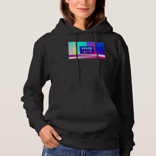 Pull À Capuche Mood Vaporwave esthétique japonaise (Devant)