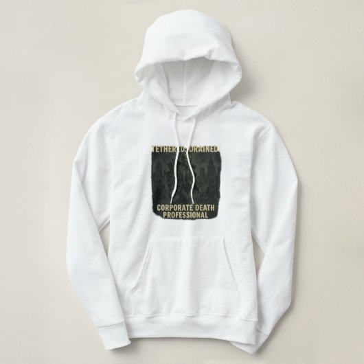 Pull À Capuche Mort Professionnelle Zombie de Bureau Vie d'Entrep (Design devant)