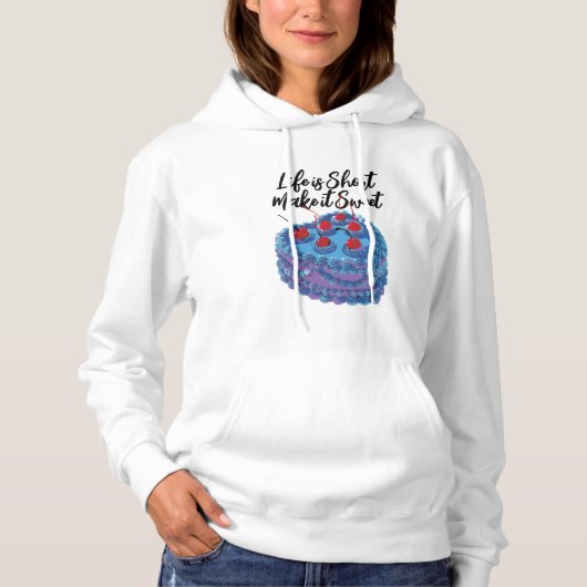 Pull À Capuche Motif de gâteau au coeur mou (Devant)