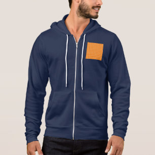 Pull À Capuche Motif diamant orange combiné STaylor