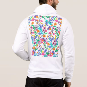 Pull À Capuche Motif floral exotique coloré