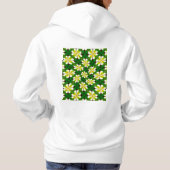 Pull À Capuche Motif frangipanier jaune (Dos)