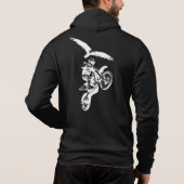 Pull À Capuche Motocross Rider et Aigle (Dos)