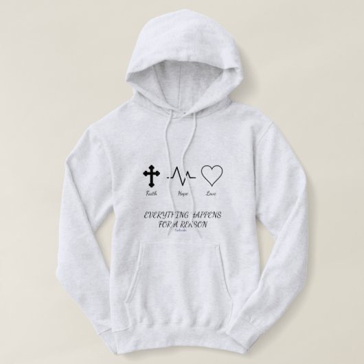 Pull À Capuche Mots chrétiens (Design devant)