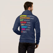 Pull À Capuche Mots Inspirants - Motivation (Dos entier)