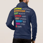 Pull À Capuche Mots Inspirants - Motivation (Dos)