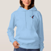 Pull À Capuche Mouette colorée en vol (Devant)