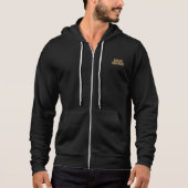 Pull À Capuche Mud Diving hommes blk sweatshirt à capuche et poch (Devant)