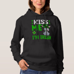 Pull À Capuche Mule Kiss Me Je suis Irish Mule St. Patrick's Day