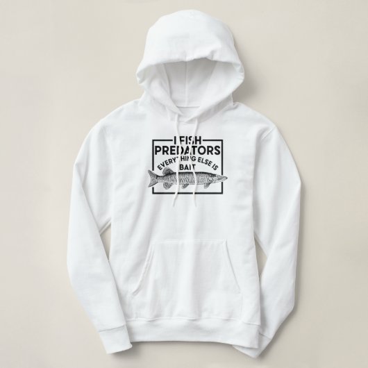 Pull À Capuche Musky Fishing I Fish Predators Pike Fish_676 (Design devant)