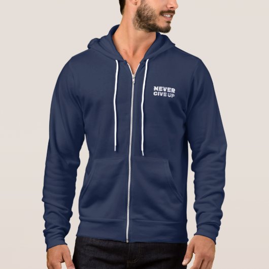 PULL À CAPUCHE N'ABANDONNEZ JAMAIS (Devant)