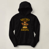 Pull À Capuche Nacho Moyen Angel Nom personnalisé Funny Taco (Design devant)
