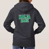 Pull À Capuche Naija Babe — Sweatshirt de la fierté nigériane (Dos)