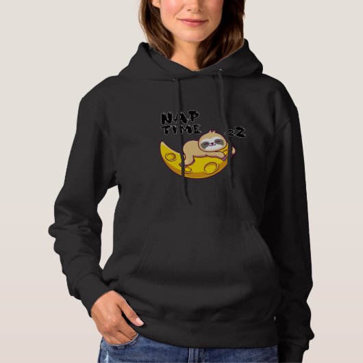 Pull À Capuche Nap Time Sloth Cute Animal Art Design (Devant)