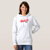 Pull À Capuche Nashville TN Swoosh Script Design - Retro (Devant entier)