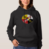 Pull À Capuche Native Americans Medicine Wheel MMIW Hand (Devant)