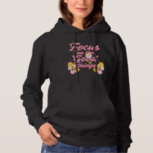 Pull À Capuche Nature Soul Slogan Focus sur les bonnes choses