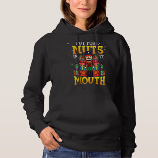 Pull À Capuche Naughty Nutcracker Dit Mettre Votre Noix Dans Mon 