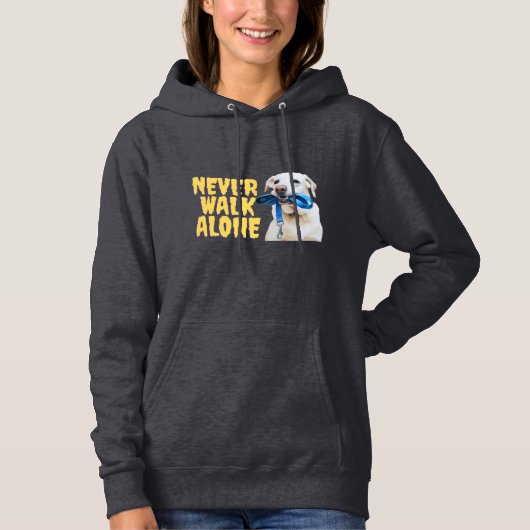 Pull À Capuche Ne jamais marcher seul — Sweat-shirt pour les amou (Devant)