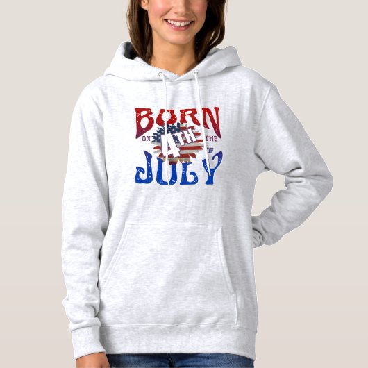 PULL À CAPUCHE NÉ LE 4 JUILLET (Devant)