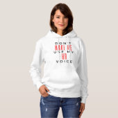 Pull À Capuche Ne m'oblige pas à utiliser ma Voix RH 2 (Devant entier)