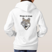 Pull À Capuche Né pour courir Wolf (Dos)