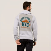 Pull À Capuche Né pour errer NYC (Dos entier)