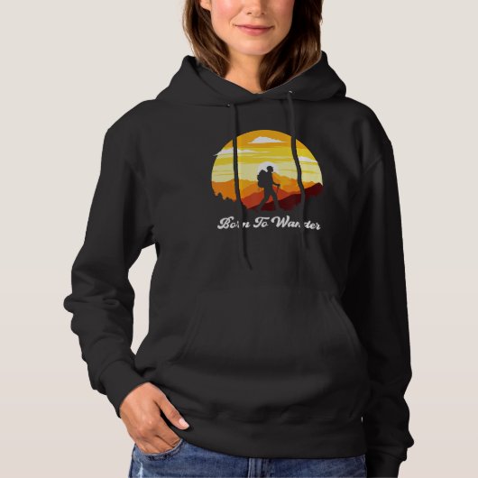 Pull À Capuche Né Pour Se Promener Randonnée Adventure Camping (Devant)