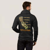 Pull À Capuche Ne te lâche pas, vote de Californie ! (Dos entier)