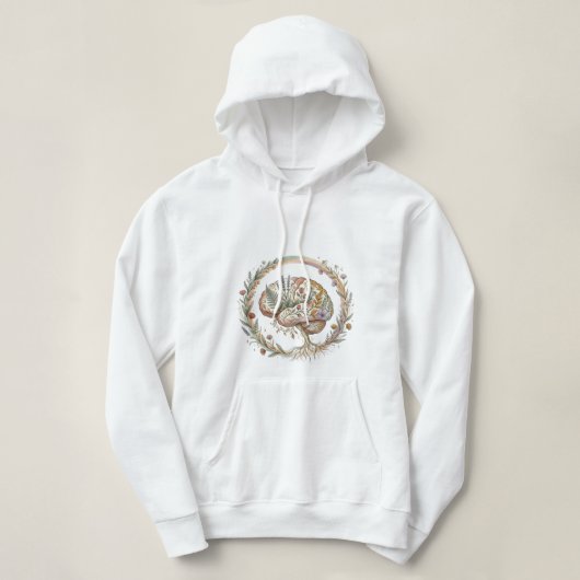 Pull À Capuche Neurodiversité Botanique Boho Fleurir Écothérapie (Design devant)