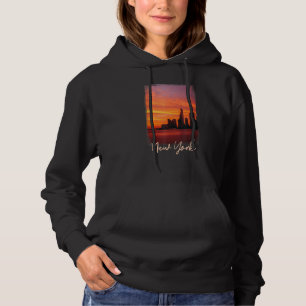 Pull À Capuche New York New York Sunse Ny City