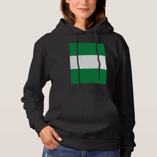 Pull À Capuche Nigeria Flag Nigerian Pride Travel (Devant)