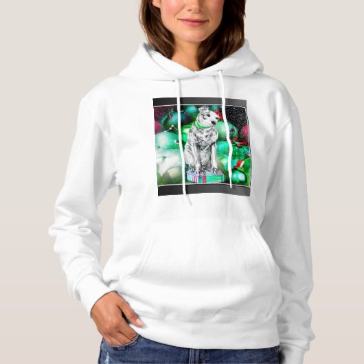 Pull À Capuche Nipper, Noël du chien de la RCA (Devant)