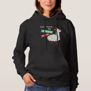 Pull À Capuche Noël Cher Père Noël ma lama l'a fait