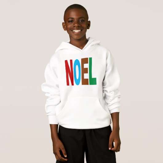 PULL   A CAPUCHE   NOEL  COULEURS (Devant entier)