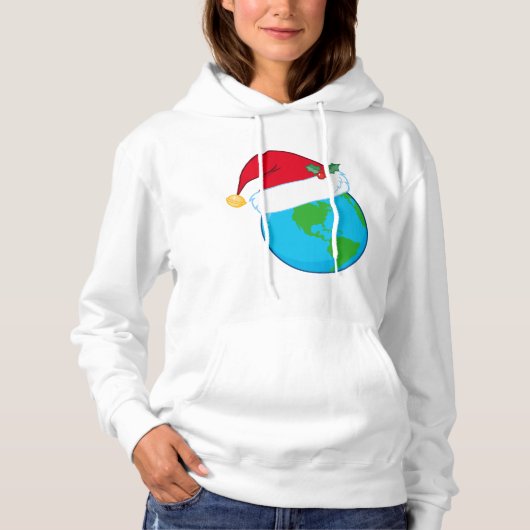 Pull À Capuche Noël mondial (Devant)